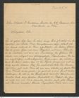Nachlass Franz Steindachner, Brief von Rud. Burckhardt an Franz Steindachner (19.05.1898), Inv.Nr. 69.01, Seite 1